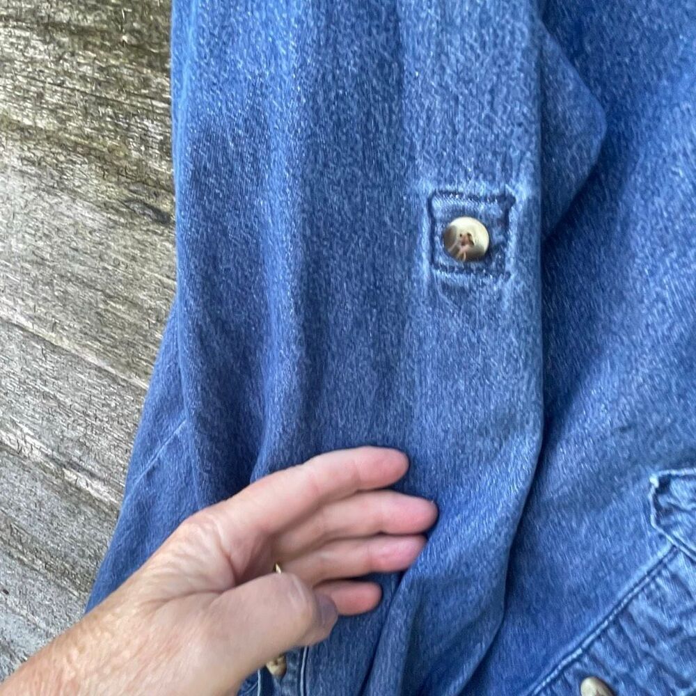 Joan Rivers size XL button front denim jacket. - Picture 5 of 8